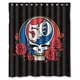 thumbnail image 1 of Cortina de ducha de la banda de rock Grateful Dead, juego de cortina de baño con ganchos, tamaño 60 x 72 pulgadas, 1 of 3