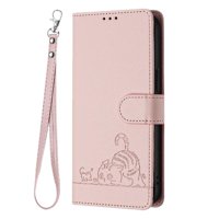 Funda Tipo Cartera Foxdock Para Samsung Galaxy A42 5G Con Soporte, Ranuras, Rfid, Diseño De Gato