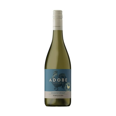 Vino Blanco Adobe Orgánico Chardonnay Botella