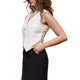 thumbnail image 4 of INSPIRE CHIC Chaleco de Lino para Mujer sin Mangas con Botones en V Cuello Ligero Casual Chaleco XS Blanco, 4 of 6