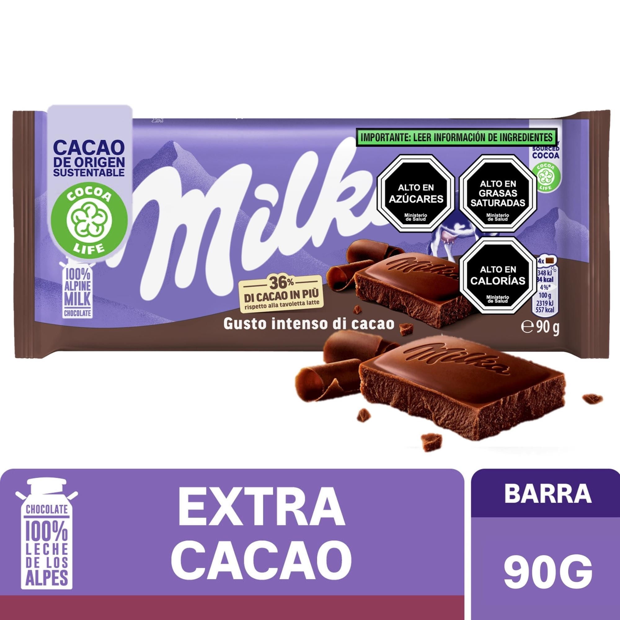 Chocolate De Leche Extra Cacao 90 g Milka
