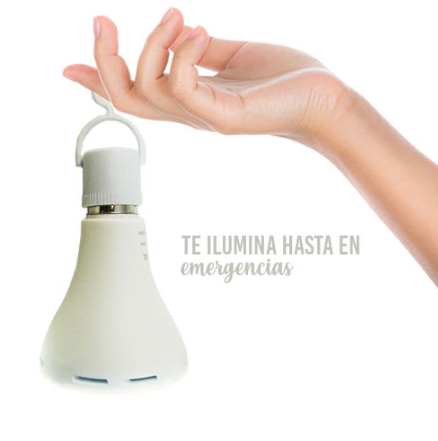 Vellmax - Pack X 2 Ampolleta Led Emergencia Recargable 9W 6500K