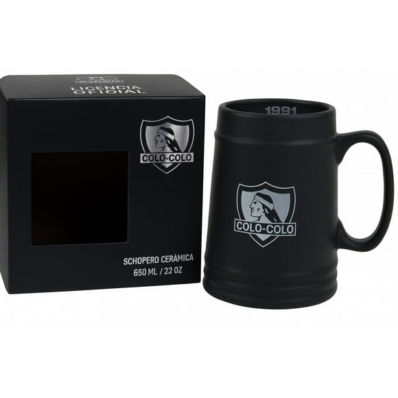 Shopero Colo-Colo Cerámica 650 ml con Caja Negro