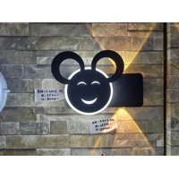 Genérico - Aplique De Pared Cara Feliz Led Nocturna Niños Dormitorio