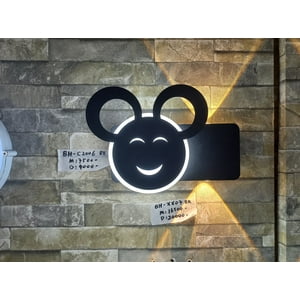 Genérico - Aplique De Pared Cara Feliz Led Nocturna Niños Dormitorio