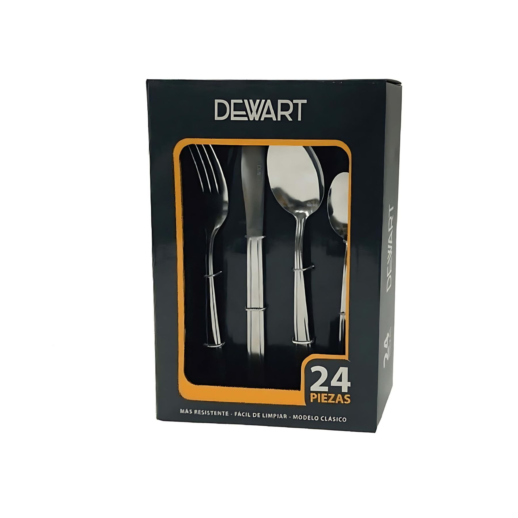 Dewart - Set Cubiertos 24 Pzs Box Acero Inoxidable Para Servir