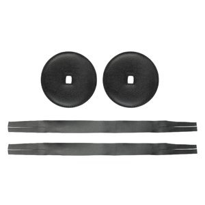 Bothyi - 2 Piezas De Correas De Cuero Con Almohadillas Para Reparar Mango De Platillo Musical De Cuero Pu Negro