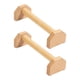 thumbnail image 5 of 2x soportes de barras de flexión, barras de flexión para entrenamiento de fuerza física, paralelas de madera para viajes, interior, exterior, gimnasia M, 5 of 5