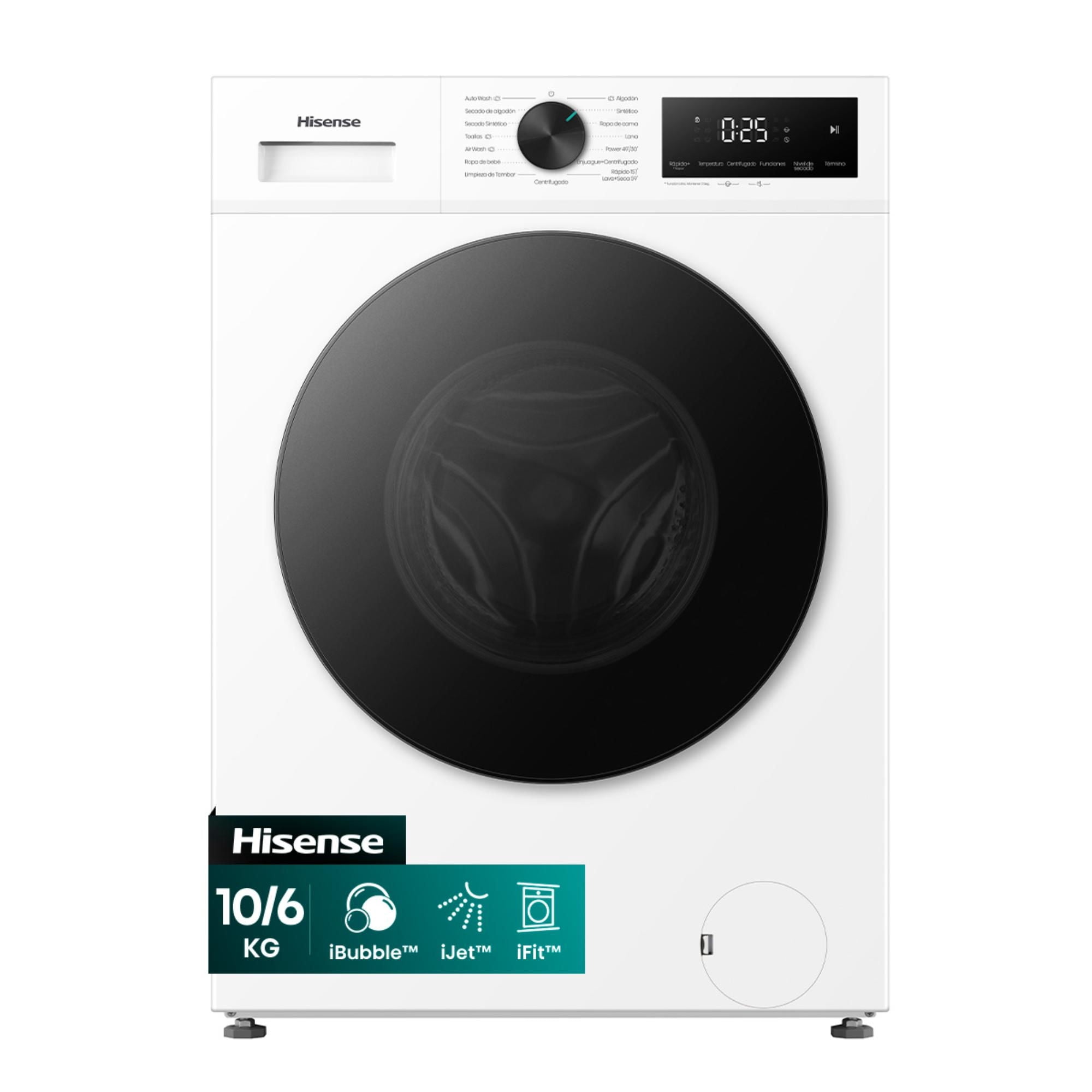 Lavadora Secadora Carga Frontal WD1i1041BW 10KG/6KG