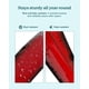 thumbnail image 4 of Molino de viento giratorio Cyan Oasis 208 cm metal rojo burdeos, 4 of 9