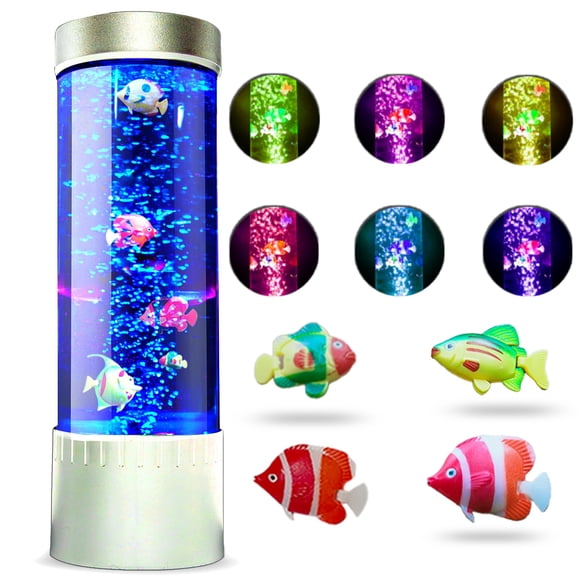 Lámpara Led Sensorial De Escritorio Bubble Fish Para Acuario