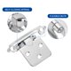 thumbnail image 4 of Uxcell 5 mm Hierro Gabinete de Cocina Empotrado con Tornillos para Puerta de Gabinete Tradicional 2 Conjunto Plateado Níquel, 4 of 7