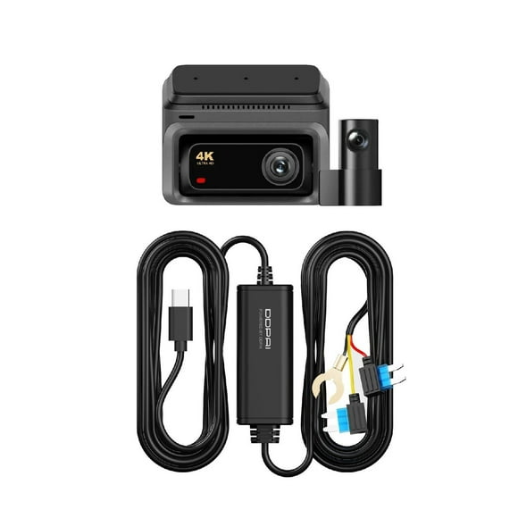 Pack DDPAI Z60 2 Cámaras para Auto Frontal 4K Trasera 1080P Kit de cableado DDPAI DC002