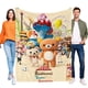 thumbnail image 1 of La Aventura del Parque Temático de Rilakkuma anti-pilling, suave, ligera, esponjosa y acogedora de lujo para hogar y cocina – Perfecta para niños y adultos,120X180cm, 1 of 6