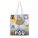 thumbnail image 1 of Bolso de Tela Desmarcar Pou Estampado 38x45cm, 1 of 6