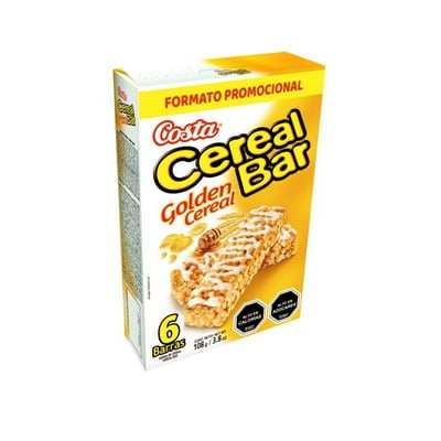 Barra De Cereal Cerealbar Golden Pack 6 Un 18 Gr Costa