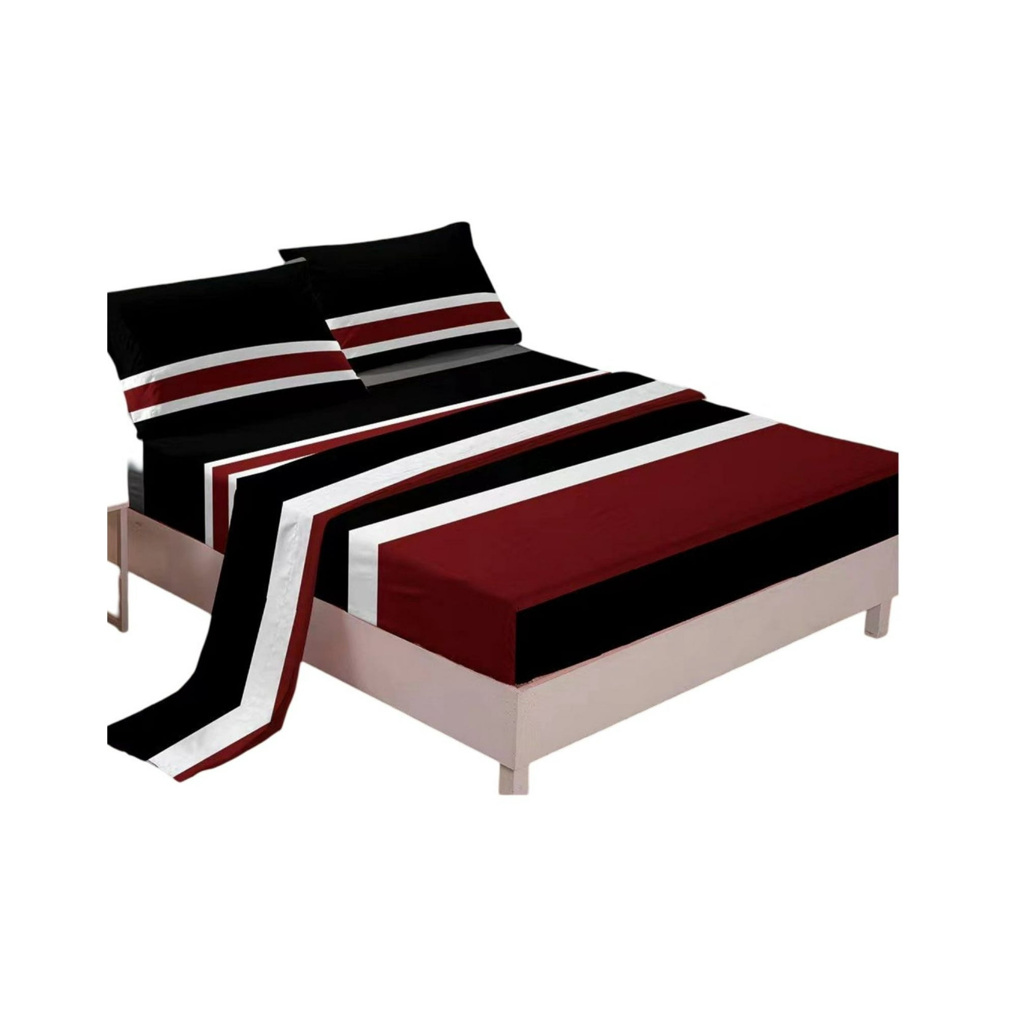 Genérica - Juego Sábanas Algodón 2 Plazas Suaves 8o1