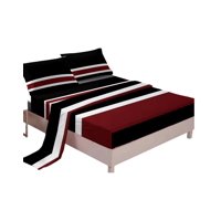 Genérica - Juego Sábanas Algodón King Suaves 8O1