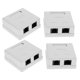 thumbnail image 1 of 4 Paquetes 2ports CAT5E CAT6 Cable De Red De La Red De La Superficie De La Pared De La Pared Adhesiva, 1 of 5