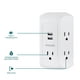 thumbnail image 3 of Protector Contra Sobretensiones Philips SPS5002WA/37 5 Salidas 2 USB Blanco, 3 of 3