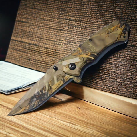 Invencible.Cl - Navaja Plegable Desert Folies Am36 Navaja Corta Pluma Cuchillo Cortapluma Stilete Plegable