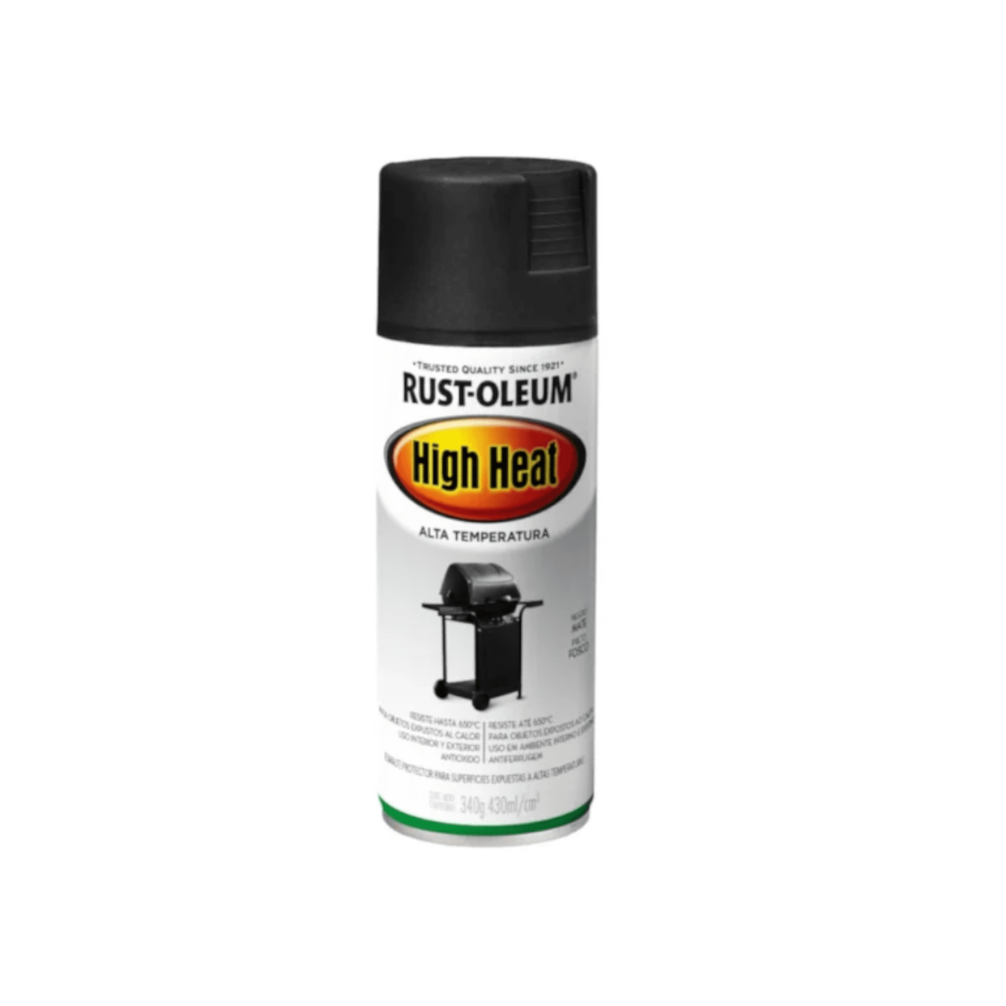 Pintura Alta Temperatura Parrilla Rust Oleum Color Negro 340g