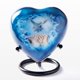thumbnail image 1 of Urnas de Cremación Trupoint Memorials Pequeña Urna Azul con Paloma y Corazón, 1 of 7