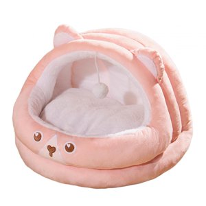 Ioensy - Nido Semicerrado Para Gatos Y Mascotas, Muebles De Interior, Cama Para Perros Y Gatos, Color Rosa