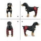 thumbnail image 2 of Rodillera ajustable para perro, doble soporte para patas traseras con bisagras de metal y cinturones de seguridad reflectantes (rojo), 2 of 6