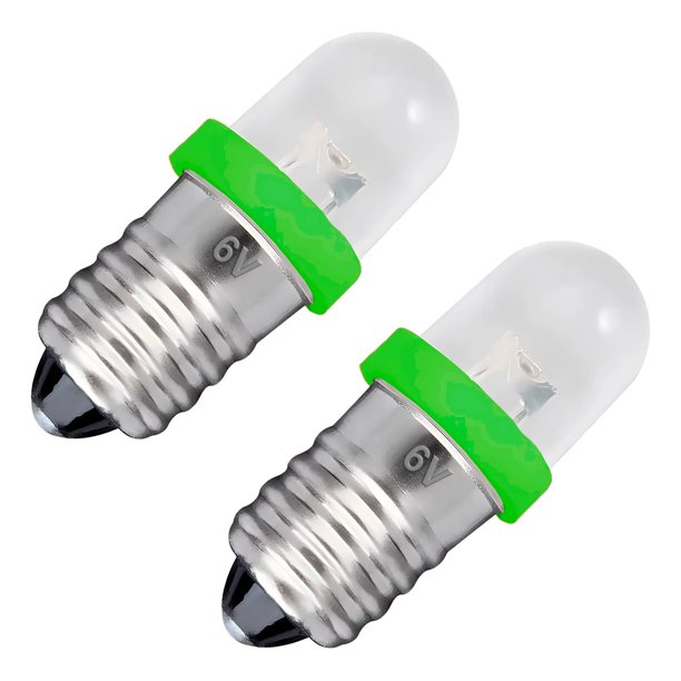 Pack 2pcs Ampolleta Led 3v o 6v e10 Proyecto Escolar Colores