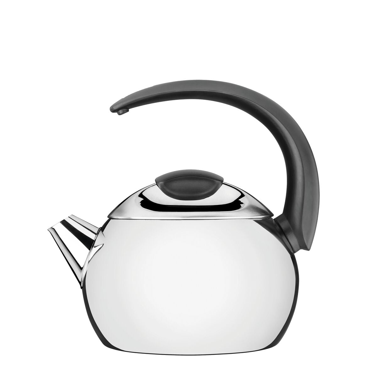 Tetera De Acero Inoxidable Con Mango Negro 14,5 Cm Y 2,25 L Tramontina