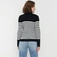 thumbnail image 2 of Sweater Mujer Cuello Alto Líneas Negro Corona, 2 of 5
