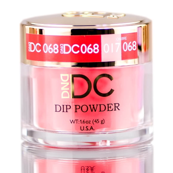 DND DC DIP POWDER para uñas Lava Red (068)