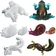 thumbnail image 1 of Voaesdk Juego de 4 moldes de silicona para resina con animales: lagarto, rana y caracol, 1 of 6