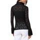 thumbnail image 3 of INSPIRE CHIC Top de Mujer con Encaje Floral y Malla Transparente Cuello Alto Casual XS Negro, 3 of 6