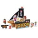 thumbnail image 3 of Barco Pirata Armable de Madera con Ruedas Tooky Toy, 3 of 3