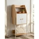thumbnail image 1 of Estante Librero Multiuso 3 Niveles con Puertas 38x30x112 cm Madera y Blanco, 1 of 4