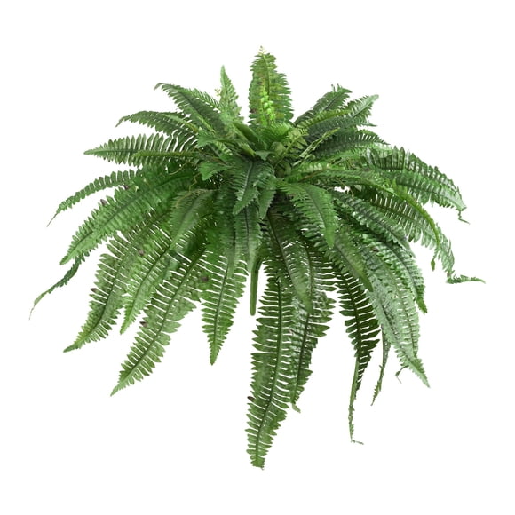 Helecho artificial de Boston casi natural de 48 cm con 67 hojas