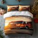 thumbnail image 1 of 3pcs Fire Hero Themed bedding Featuring a Fire Truck Rescue Equipment Print Made of Durable And Wrinkle-Resistant Polyester, 1 of 1