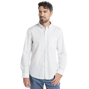 Truval - Camisa Microprint Azul Marino Xl