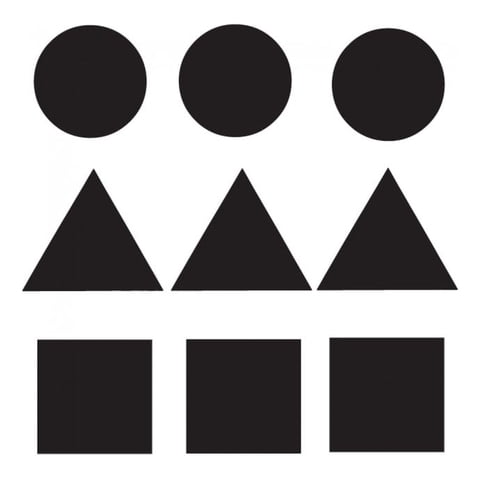 Rienda Libre Graphics - Decomural Shapes School Nursery Set Ws-33179