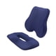 thumbnail image 2 of Cojín de espalda y asiento, cojín de silla de oficina, cojín de cóccix, almohadilla de almohada de soporte de respaldo espeso de respaldo de respaldo Azul, 2 of 5