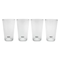 Disparo - Set 4 Vasos Wayu Vidrio Grueso 475Ml Crystal Glass Bebida Jugo
