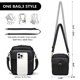 thumbnail image 3 of Bolso de mano Pelimoo Small Bandolera de cuero vegano negro, 3 of 7
