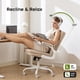 thumbnail image 4 of Silla de oficina Amseatec, ajustable, con respaldo medio, ergonómica, beige, 4 of 6