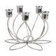 thumbnail image 4 of Candelabro De Metal Con Adorno Para Baño, Hotel, Acción De Gracias, Para 5 Velas, Color Plateado, 4 of 5