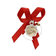 thumbnail image 3 of Medalla De Plata y Oro San Benito Con Cinta Roja Para Bebe, 3 of 3