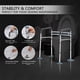 thumbnail image 3 of Rieles de seguridad para inodoros Lianjindun, marco ajustable, 136 kg, 3 of 6