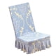 thumbnail image 4 of cubierta de la silla elástica del hogar para el comedor, boda, etc. floral azul claro, 4 of 5