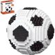 thumbnail image 1 of Set Bloques Micro Mini Pelota Fatbol Negro Blanco, 1 of 3